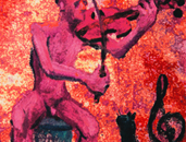 ilustración. violin. gato. música. concierto para violín y gato