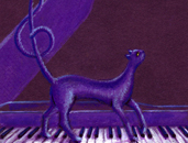 diseño. ilustración. gato. blues. jazz. piano. música. noche. bohemia