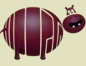 diseño. grafalabras. hipopótamo. palabras graficadas