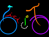 diseño. bicicleta. grafalabras. palabras graficadas